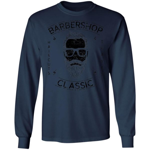 barber shop classic t shirts long sleeve hoodies 2
