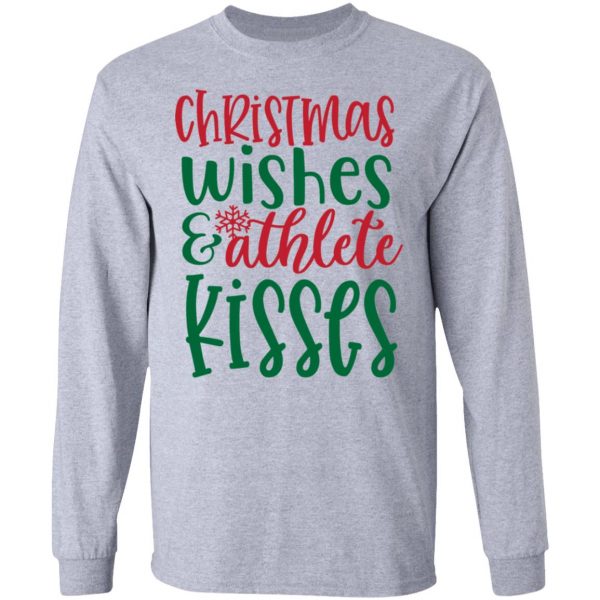 christmas wishes athlete kisses t shirts hoodies long sleeve 3