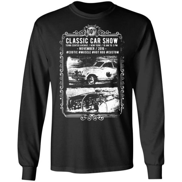 classic car show t shirts long sleeve hoodies 11
