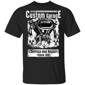 Custom Motorcycle Garage T-Shirts, Long Sleeve, Hoodies
