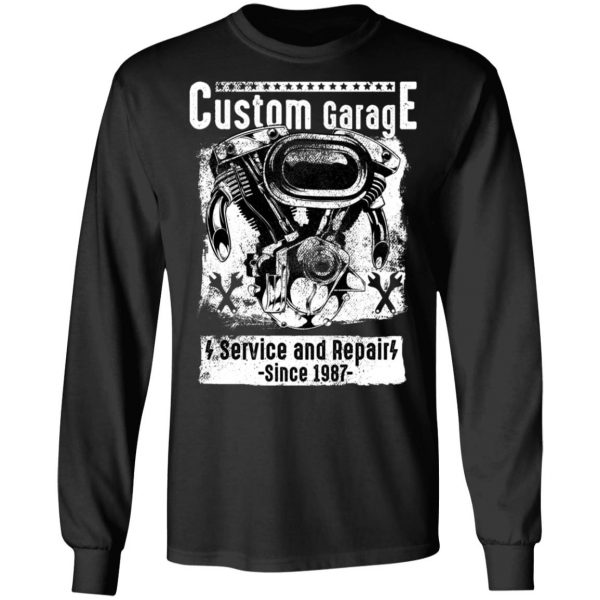 custom motorcycle garage t shirts long sleeve hoodies 5