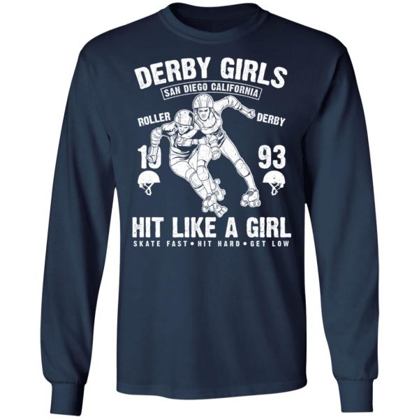derby girls t shirts long sleeve hoodies 2