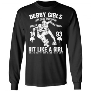 derby girls t shirts long sleeve hoodies
