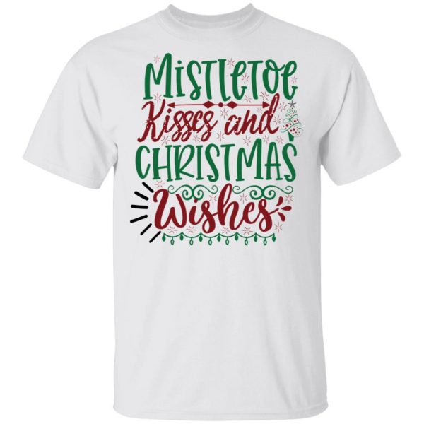 mistletoe kisses and christmas wishes ct3 t shirts hoodies long sleeve