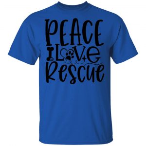 Peace Love Rescue T Shirts, Hoodies, Long Sleeve 2