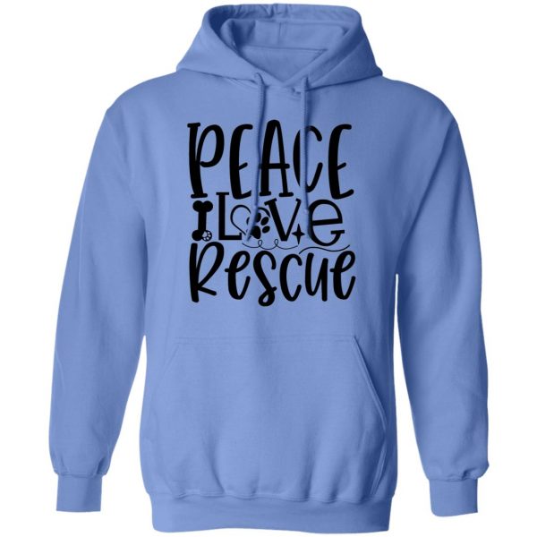 peace love rescue t shirts hoodies long sleeve