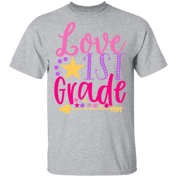 1st grade love t shirts long sleeve hoodies 4