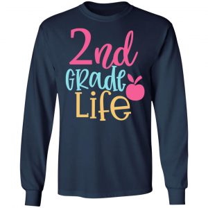 2nd grade design t shirts long sleeve hoodies 4