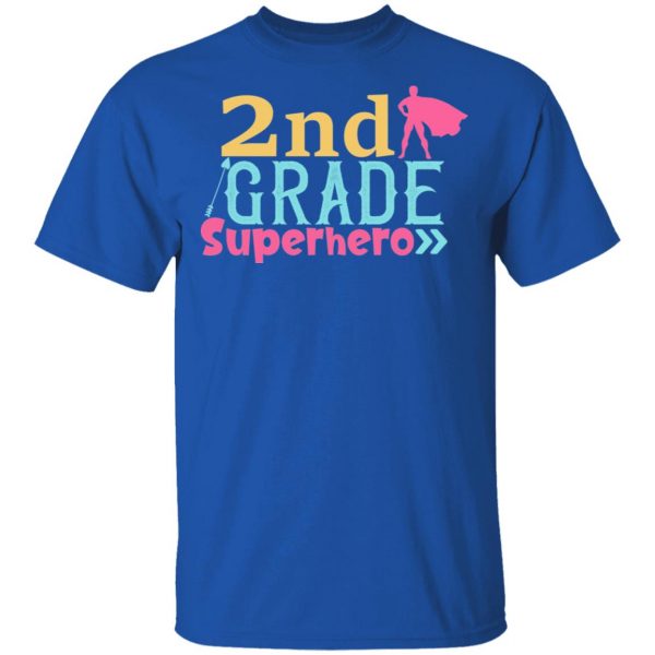 2nd grade superhero color t shirts long sleeve hoodies 7