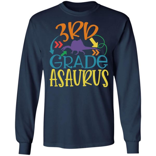3rd grade asaurus t shirts long sleeve hoodies 4