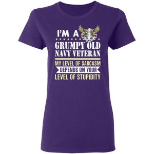 im a grumpy old navy veteran my level of sarcasm depends on your level of stupidity t shirts long sleeve hoodies 6