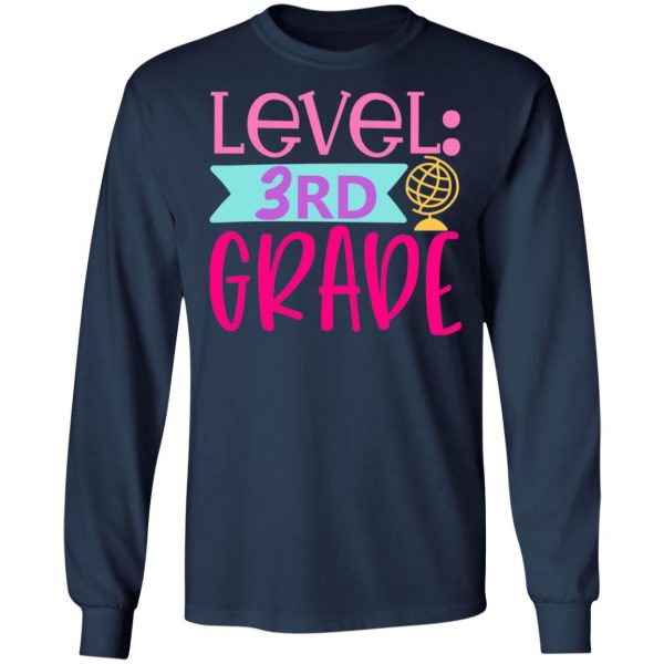 level 3rd grade t shirts long sleeve hoodies