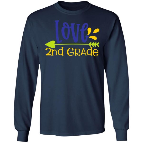 love2nd grade t shirts long sleeve hoodies 2