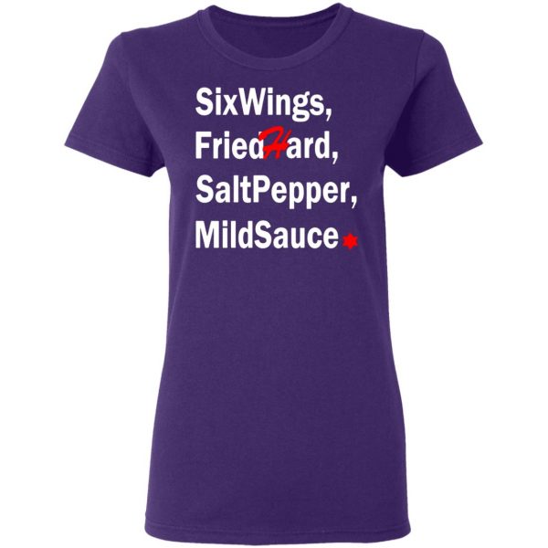 six wings fried hard salt pepper mild sauce t shirts long sleeve hoodies 4