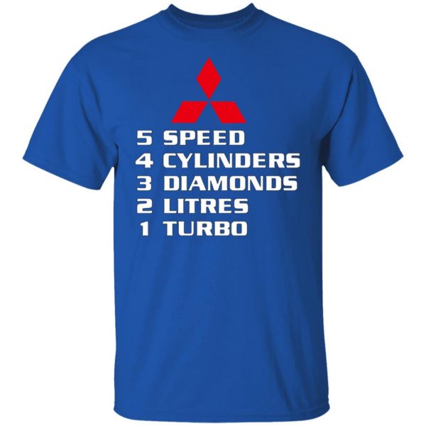 5 speed 4 cylinders 3 diamonds 2 litres 1 turbo mitsubishi t shirts long sleeve hoodies 11