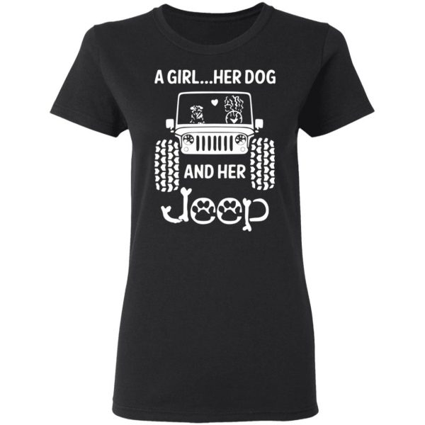 a girl her dog and her jeep t shirts long sleeve hoodies 10