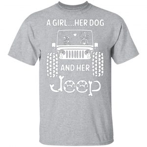 a girl her dog and her jeep t shirts long sleeve hoodies 11