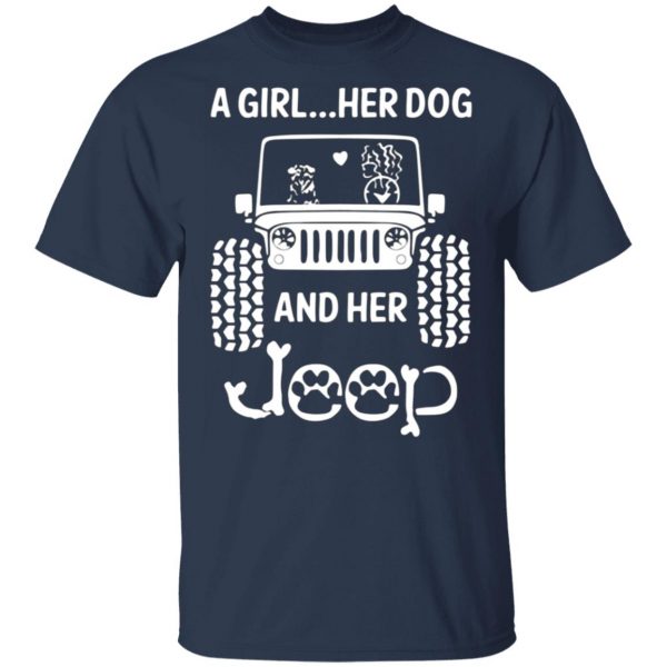 a girl her dog and her jeep t shirts long sleeve hoodies 12