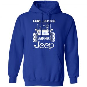 a girl her dog and her jeep t shirts long sleeve hoodies