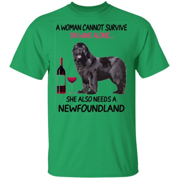 a woman cannot survive on wine alone she also needs a newfoundland t shirts hoodies long sleeve 12