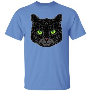 black cat face with green eyes trendy animal t shirts hoodies long sleeve 10