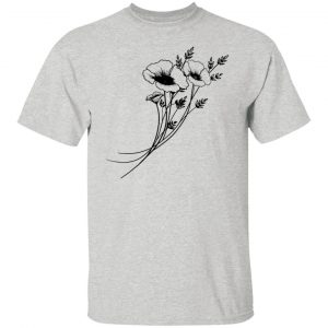 black white floral doodles t shirts hoodies long sleeve 4