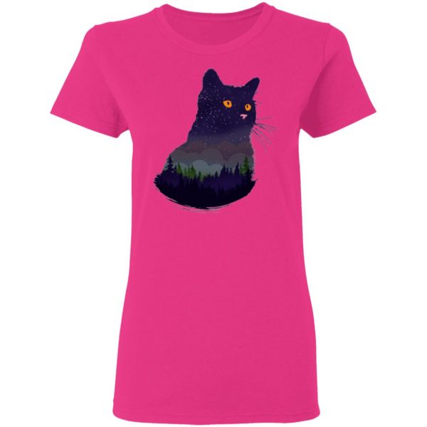 cat cats kitten camping night forrest universe t shirts hoodies long sleeve 10