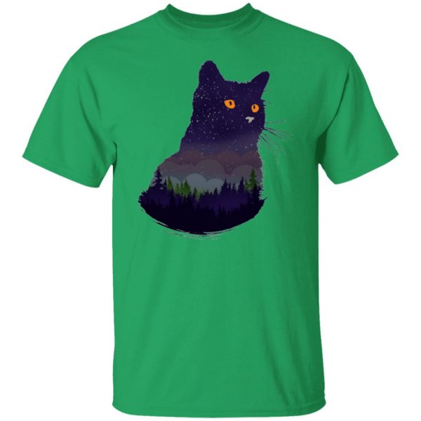 cat cats kitten camping night forrest universe t shirts hoodies long sleeve 3