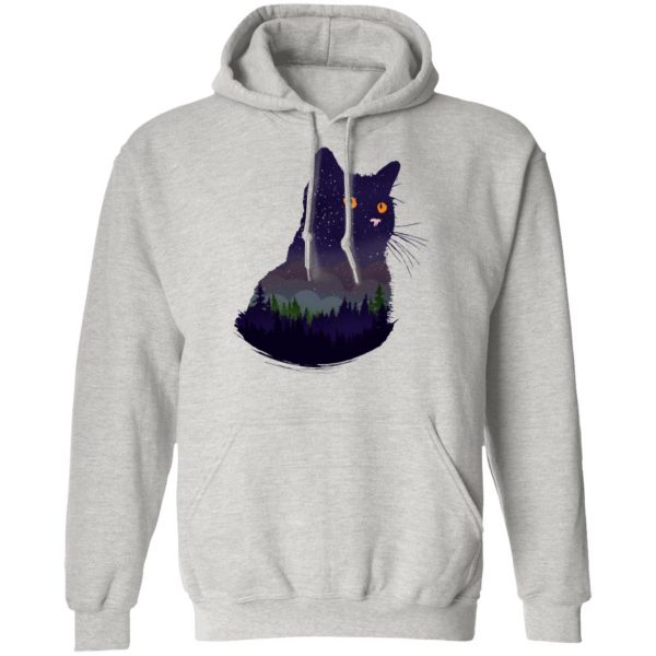 cat cats kitten camping night forrest universe t shirts hoodies long sleeve 6