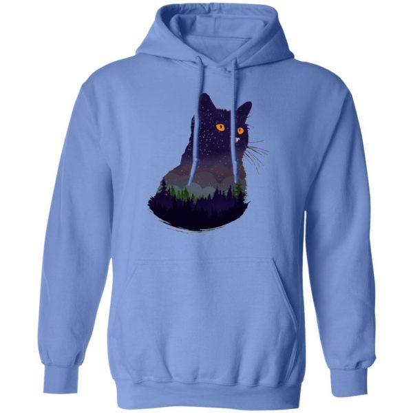 cat cats kitten camping night forrest universe t shirts hoodies long sleeve 7