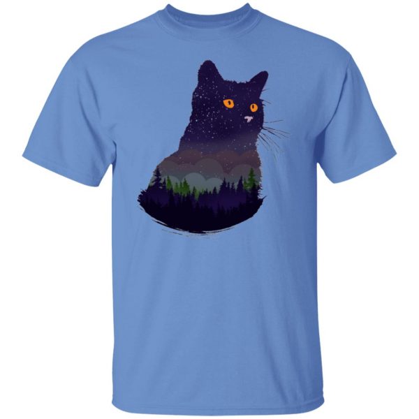 cat cats kitten camping night forrest universe t shirts hoodies long sleeve 8