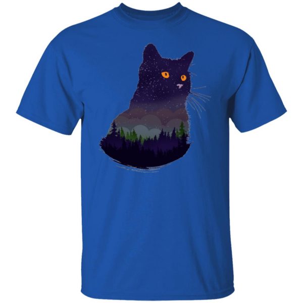 cat cats kitten camping night forrest universe t shirts hoodies long sleeve 9