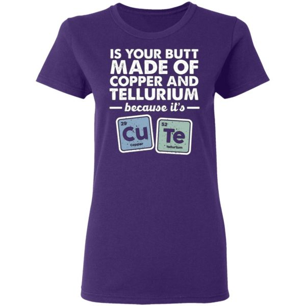 cute copper tellurium chemistry periodic elements t shirts long sleeve hoodies 3