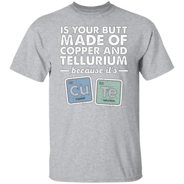 cute copper tellurium chemistry periodic elements t shirts long sleeve hoodies 5