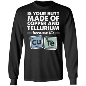 cute copper tellurium chemistry periodic elements t shirts long sleeve hoodies 9