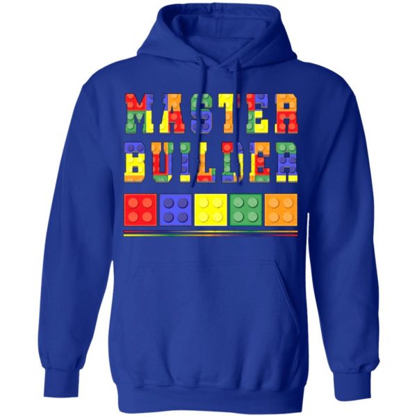 cute master block builder bricks t shirts long sleeve hoodies