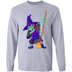 dabbing witch halloween trendy dance gift women gi t shirts hoodies long sleeve 5