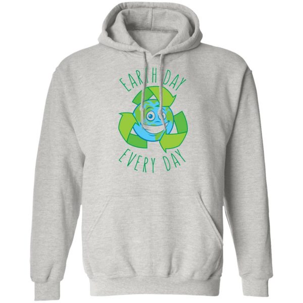 earth day every day recycle cartoon t shirts hoodies long sleeve