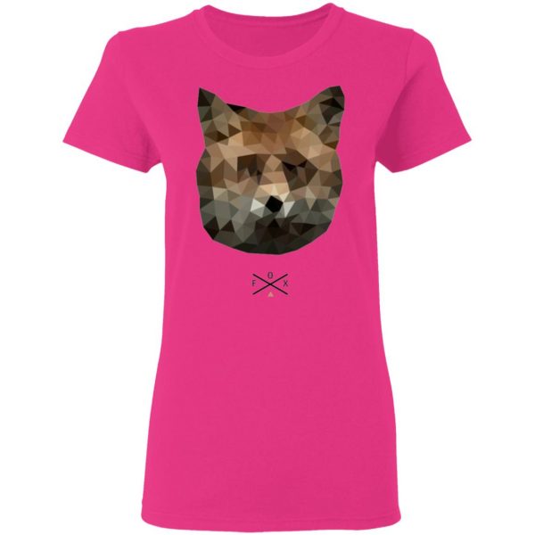 fox polygon animal graphic pet lover geometry t shirts hoodies long sleeve 2