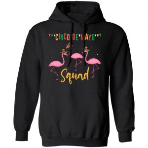 funny flamingo cinco de mayo squad team fiesta t shirts long sleeve hoodies 3