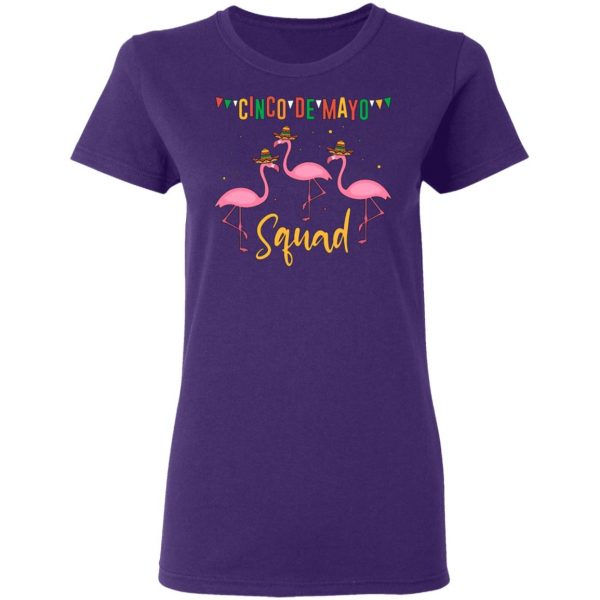 funny flamingo cinco de mayo squad team fiesta t shirts long sleeve hoodies 7