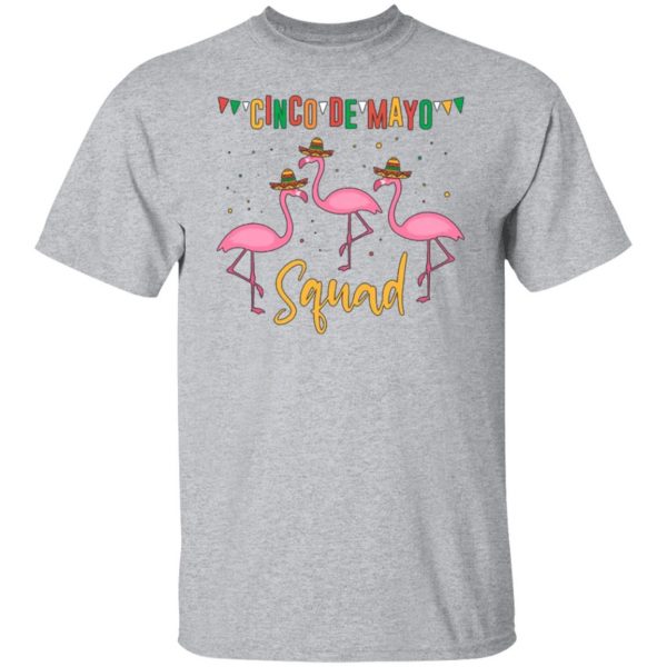 funny flamingo cinco de mayo squad team fiesta t shirts long sleeve hoodies 8