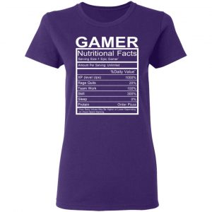 gamer nutritional facts t shirts long sleeve hoodies 5