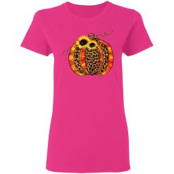 glittered leopard pattern fall pumpkin t shirts hoodies long sleeve 12