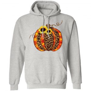 glittered leopard pattern fall pumpkin t shirts hoodies long sleeve 13