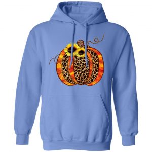 glittered leopard pattern fall pumpkin t shirts hoodies long sleeve 7