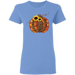 glittered leopard pattern fall pumpkin t shirts hoodies long sleeve 9