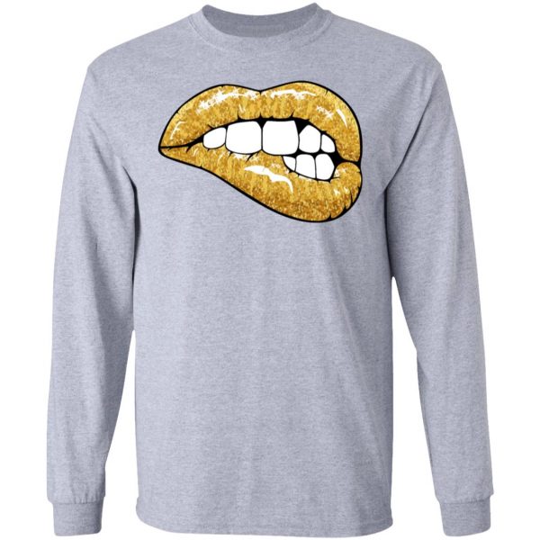 golden glitter lips t shirts hoodies long sleeve 6