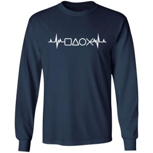heart wave video game buttons t shirts long sleeve hoodies 2