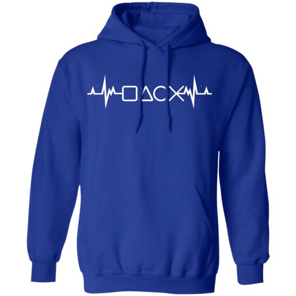 heart wave video game buttons t shirts long sleeve hoodies